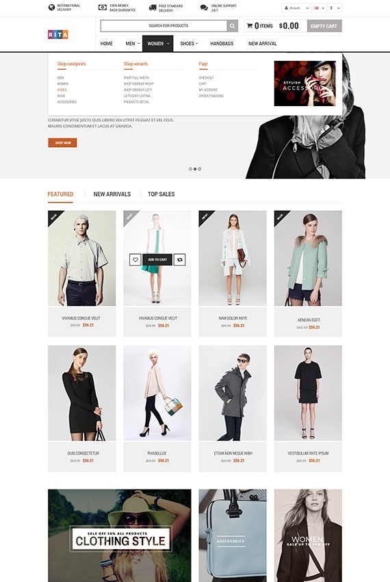 Rita Template - Responsive Fashion